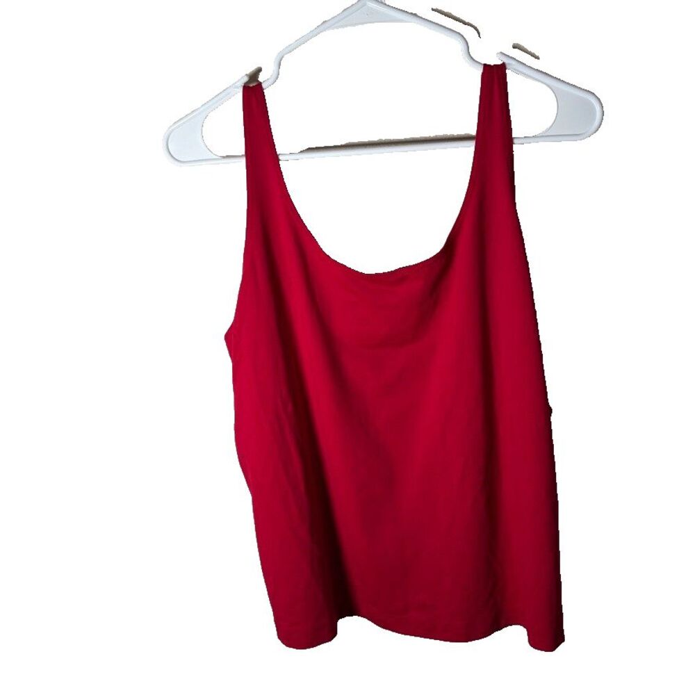 Chico's Tank Top Women's 3 XL Round Neck Low Back Boxy Casual Layering
